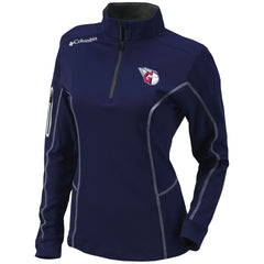 Cleveland Guardians Columbia Women's Omni-Wick Shotgun Quarter-Zip Pullover Top - Navy Pullover