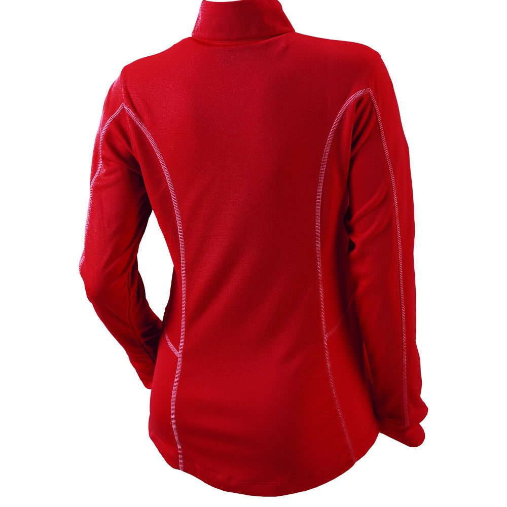 Cleveland Guardians Columbia Women's Omni-Wick Shotgun Quarter-Zip Pullover Top - Red Pullover