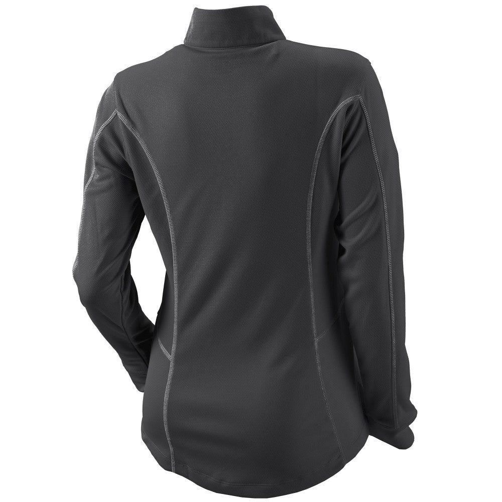Milwaukee Brewers Columbia Women's Omni-Wick Shotgun Quarter-Zip Pullover Top - Charcoal Pullover