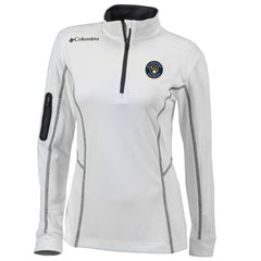 Milwaukee Brewers Columbia Women's Omni-Wick Shotgun Quarter-Zip Pullover Top - White Pullover