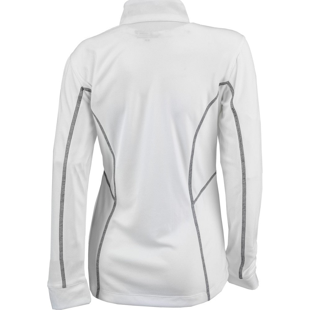 New York Mets Columbia Women's Omni-Wick Shotgun Quarter-Zip Pullover Top - White Pullover
