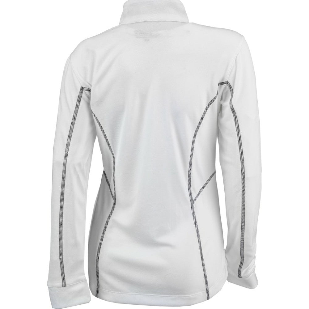 New York Yankees Columbia Women's Omni-Wick Shotgun Quarter-Zip Pullover Top - White Pullover