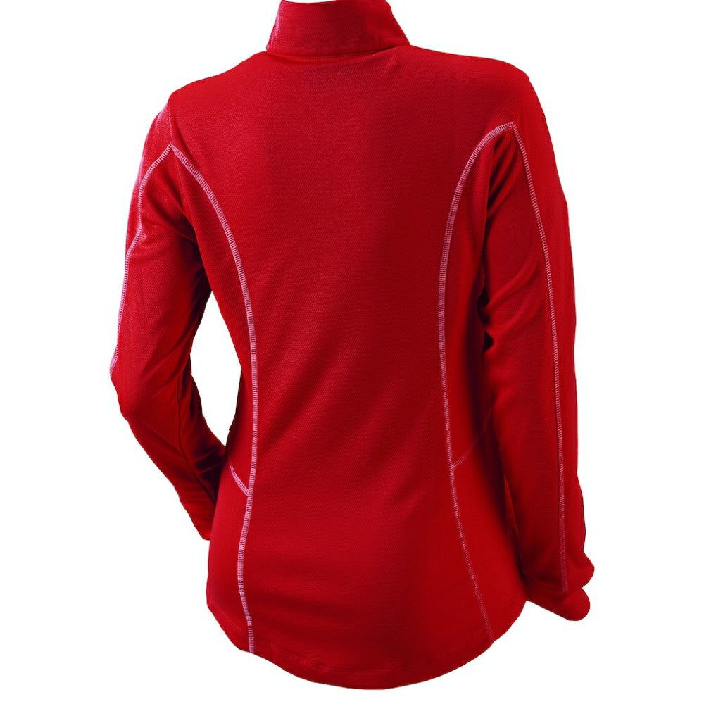 Philadelphia Phillies Columbia Women's Omni-Wick Shotgun Quarter-Zip Pullover Top - Red Pullover