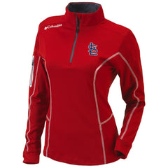St. Louis Cardinals Columbia Women's Omni-Wick Shotgun Quarter-Zip Pullover Top - Red Pullover