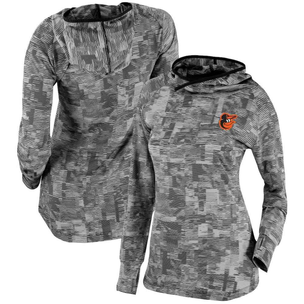 Baltimore Orioles Columbia Women's Omni-Wick Sunday Ball Pullover Hoodie - Black Hoodies