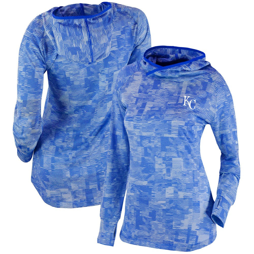 Kansas City Royals Columbia Women's Omni-Wick Sunday Ball Pullover Hoodie - Royal Hoodies