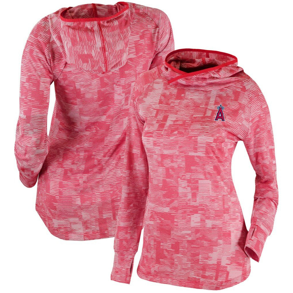 Los Angeles Angels Columbia Women's Omni-Wick Sunday Ball Pullover Hoodie - Red Hoodies