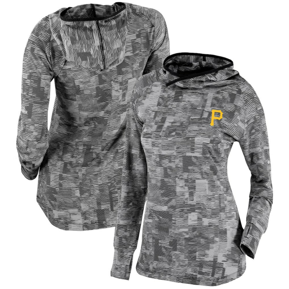 Pittsburgh Pirates Columbia Women's Omni-Wick Sunday Ball Pullover Hoodie - Black Hoodies