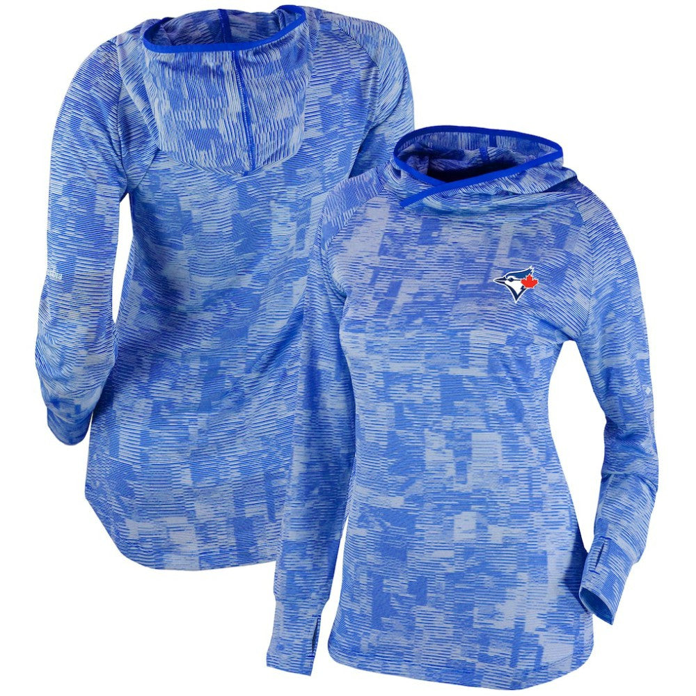 Toronto Blue Jays Columbia Women's Omni-Wick Sunday Ball Pullover Hoodie - Royal Hoodies