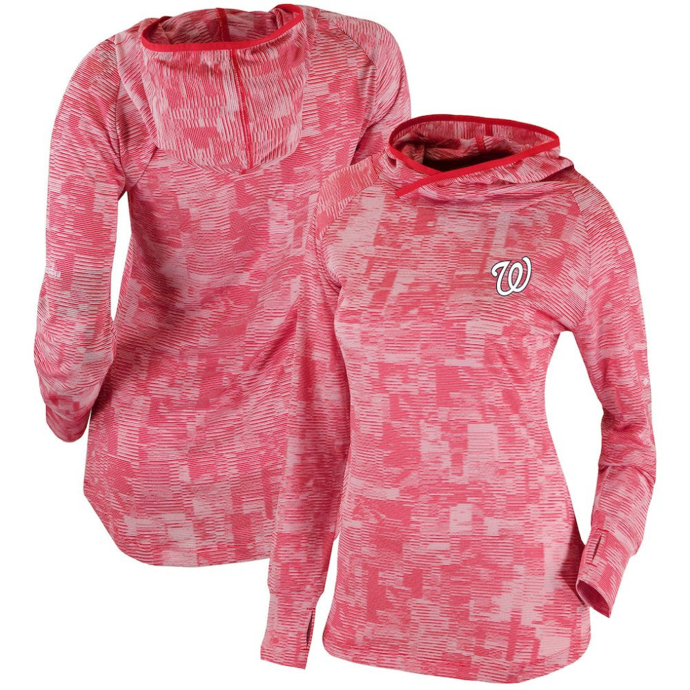 Washington Nationals Columbia Women's Omni-Wick Sunday Ball Pullover Hoodie - Red Hoodies