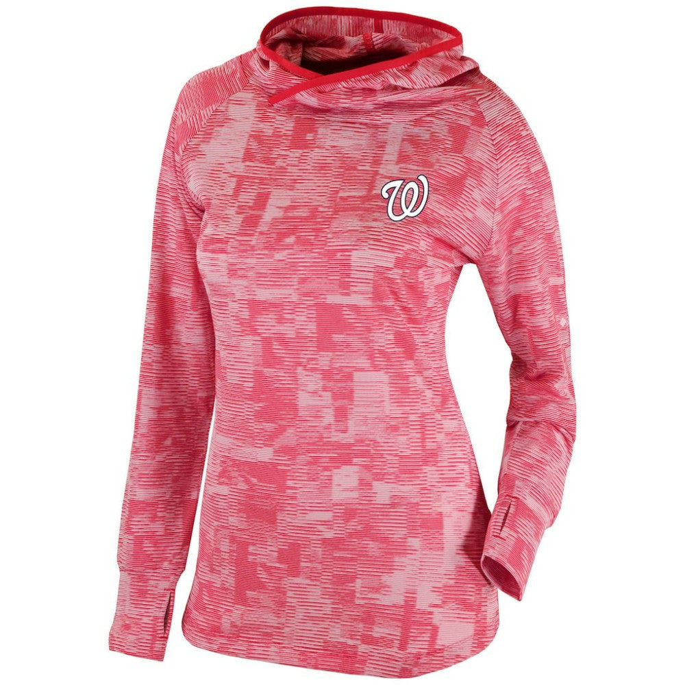 Washington Nationals Columbia Women's Omni-Wick Sunday Ball Pullover Hoodie - Red Hoodies