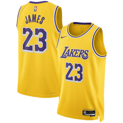LeBron James Los Angeles Lakers Unisex Swingman Jersey Icon Edition Gold - Nike