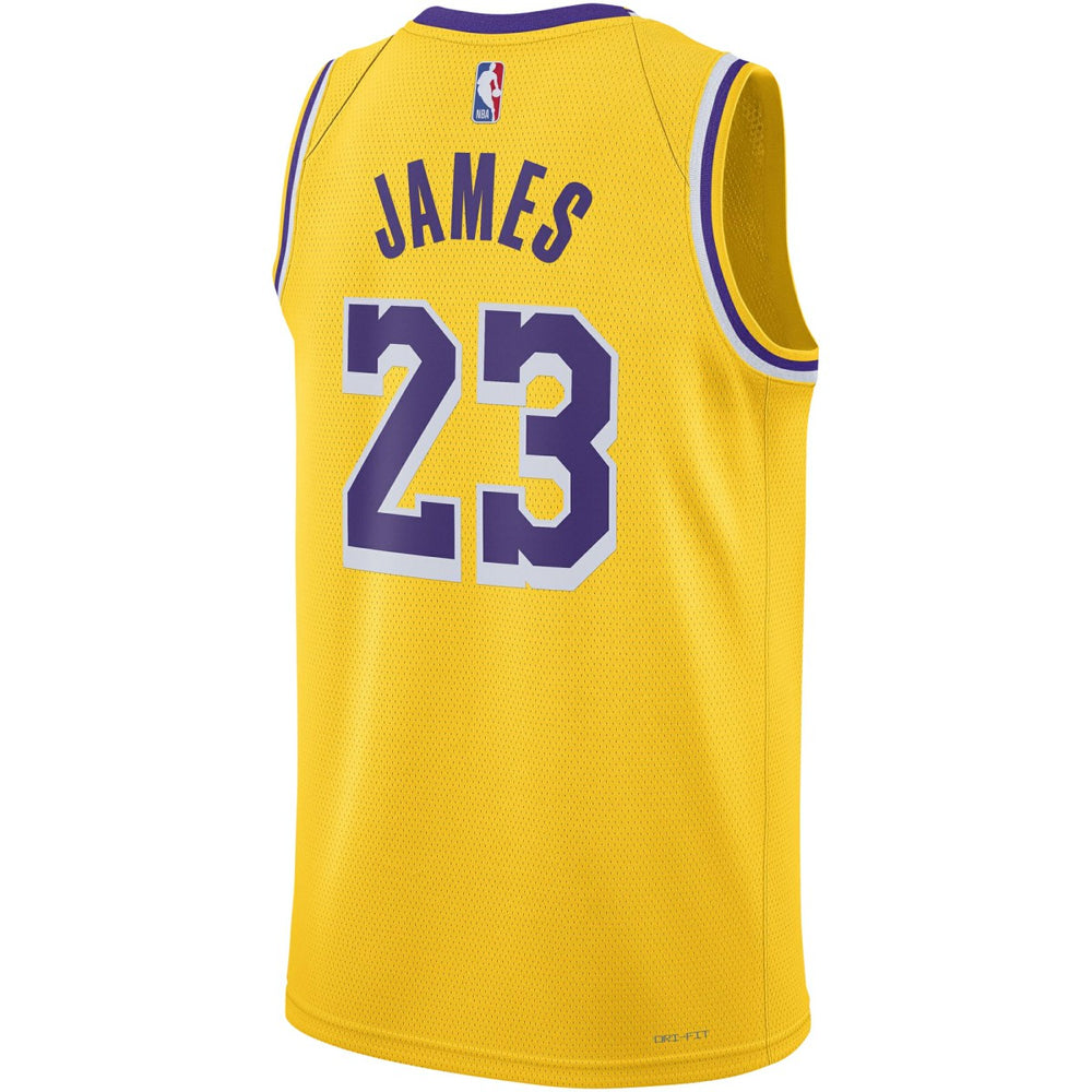 LeBron James Los Angeles Lakers Unisex Swingman Jersey Icon Edition Gold - Nike
