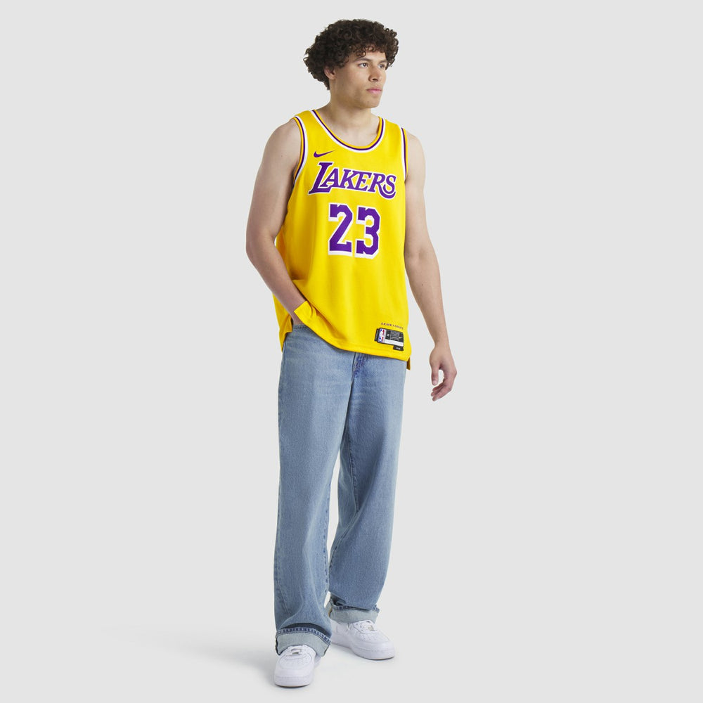LeBron James Los Angeles Lakers Unisex Swingman Jersey Icon Edition Gold - Nike