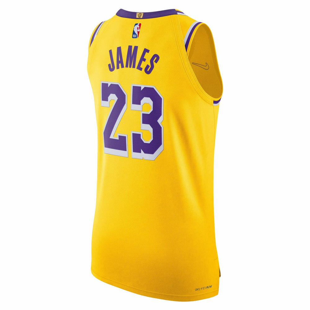 LeBron James Los Angeles Lakers Authentic Jersey Icon Edition Gold - Nike
