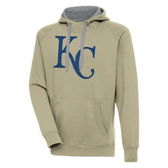 Kansas City Royals Antigua Victory Pullover Hoodie - Khaki Hoodies