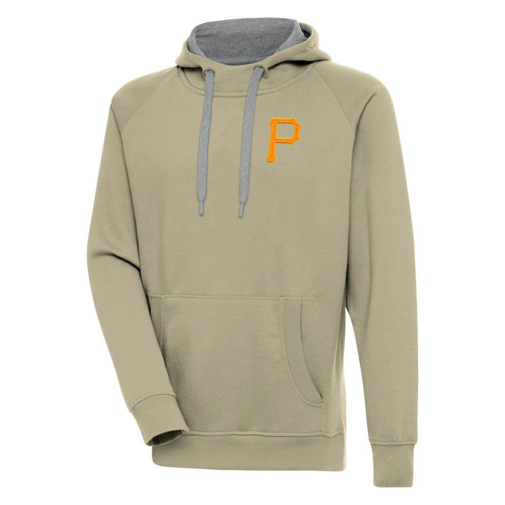 Pittsburgh Pirates Antigua Victory Pullover Hoodie - Khaki Hoodies