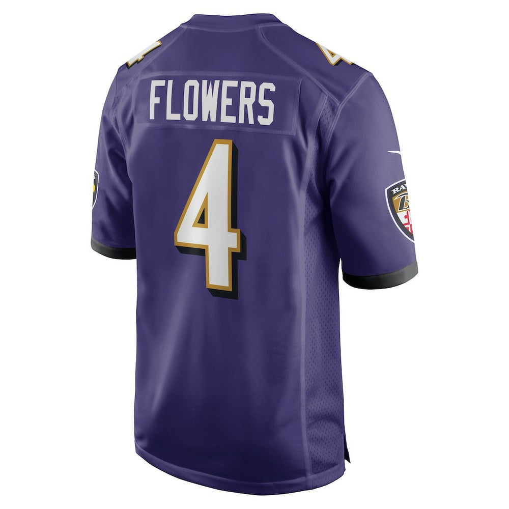 Zay Flowers Baltimore Ravens Game Jersey - Purple Jerseys