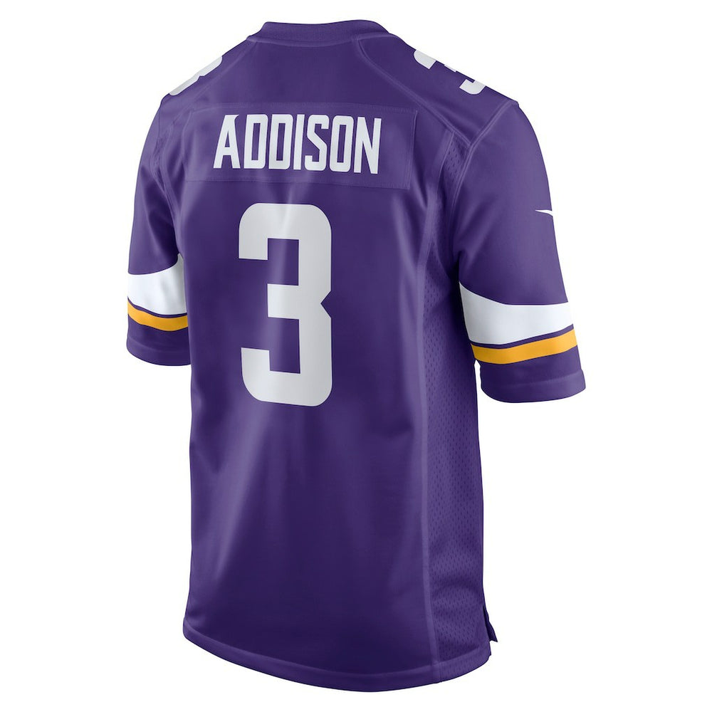 Jordan Addison Minnesota Vikings Game Jersey - Purple Jerseys