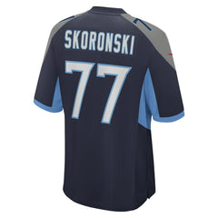 Peter Skoronski Tennessee Titans Game Jersey - Navy Jerseys