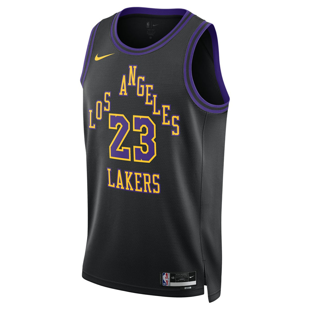 LeBron James Los Angeles Lakers Unisex 2025/26 Swingman Jersey Black City Edition - Nike