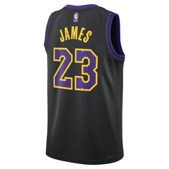 LeBron James Los Angeles Lakers Unisex 2025/26 Swingman Jersey Black City Edition - Nike