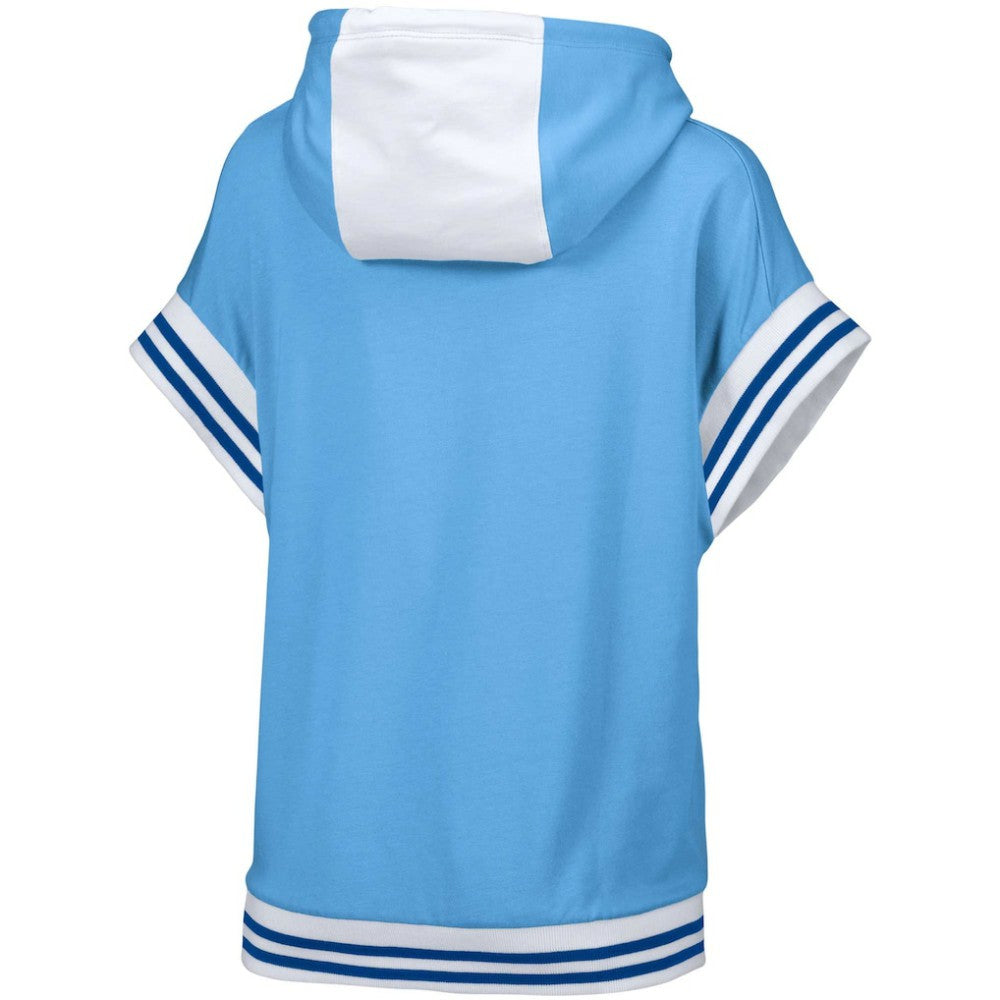 St. Louis Cardinals Lusso Women's Mabel Tri-Blend Short Sleeve Pullover Hoodie - Light Blue Hoodies
