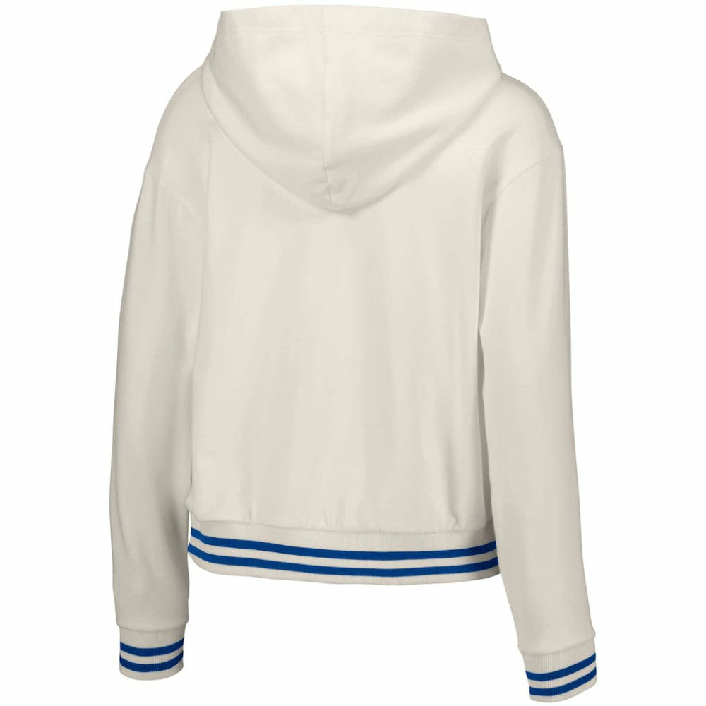 Philadelphia Phillies Lusso Women's Magnolia Tri-Blend Quarter-Zip Hoodie - White Hoodies