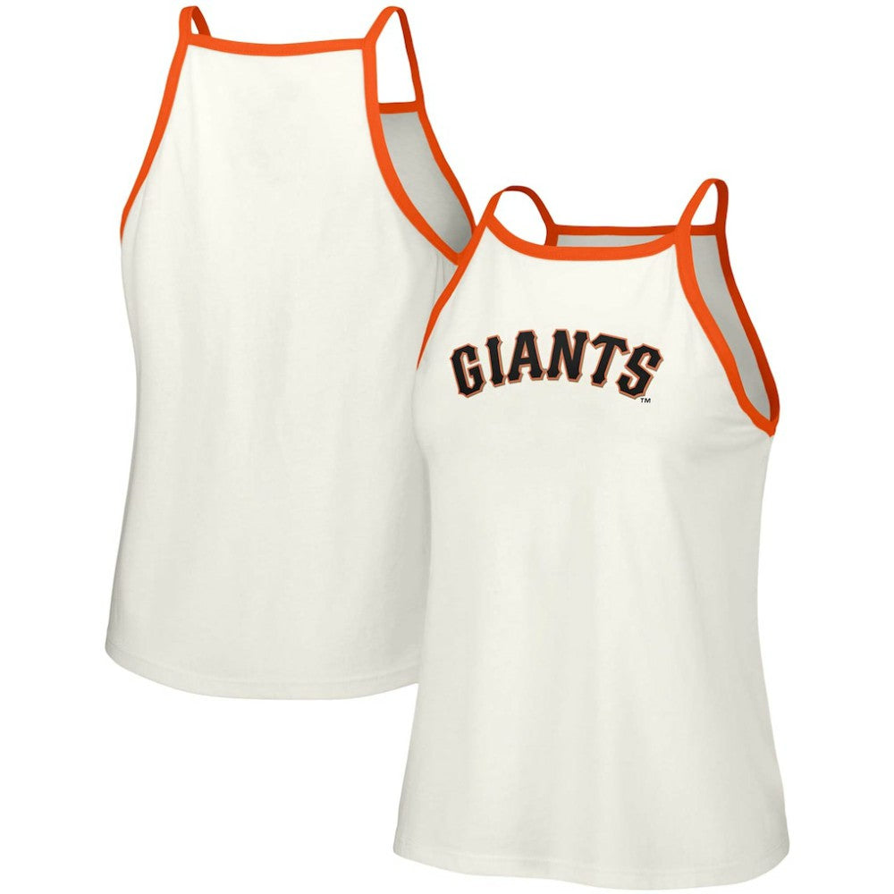 San Francisco Giants Lusso Women's Nadine Halter Tank Top - White Tanks