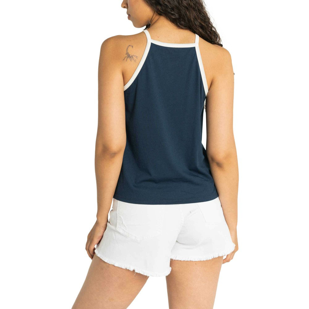 Houston Astros Lusso Women's Nadine Halter Tank Top - Navy Tanks