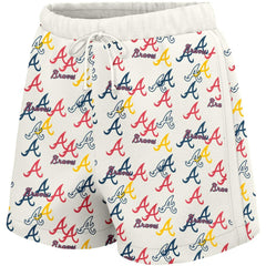 Atlanta Braves Lusso Women's Marge Shorts - White Shorts