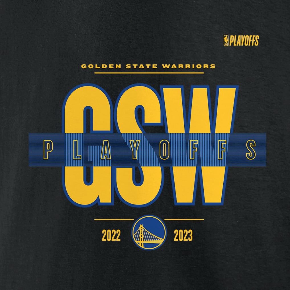 Golden State Warriors 2023 NBA Playoffs Jump Ball T-Shirt Black - Fanatics