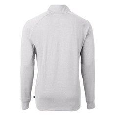 Los Angeles Dodgers Cutter & Buck Adapt Eco Knit Stretch Recycled Quarter-Zip Pullover Top - Heather Gray Pullover