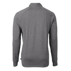 San Diego Padres Cutter & Buck Adapt Eco Knit Stretch Recycled Quarter-Zip Pullover Top - Heather Black Pullover