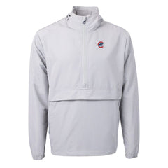 Chicago Cubs Cutter & Buck Charter Eco Recycled Half-Zip Anorak Jacket - Gray Jackets