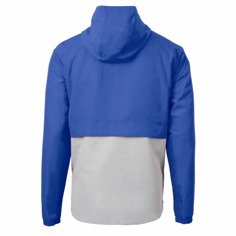 Los Angeles Dodgers Cutter & Buck Charter Eco Recycled Half-Zip Anorak Jacket - Royal/Gray Jackets