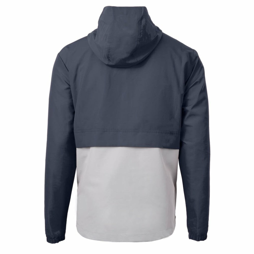 Minnesota Twins Cutter & Buck Charter Eco Recycled Half-Zip Anorak Jacket - Navy/Gray Jackets