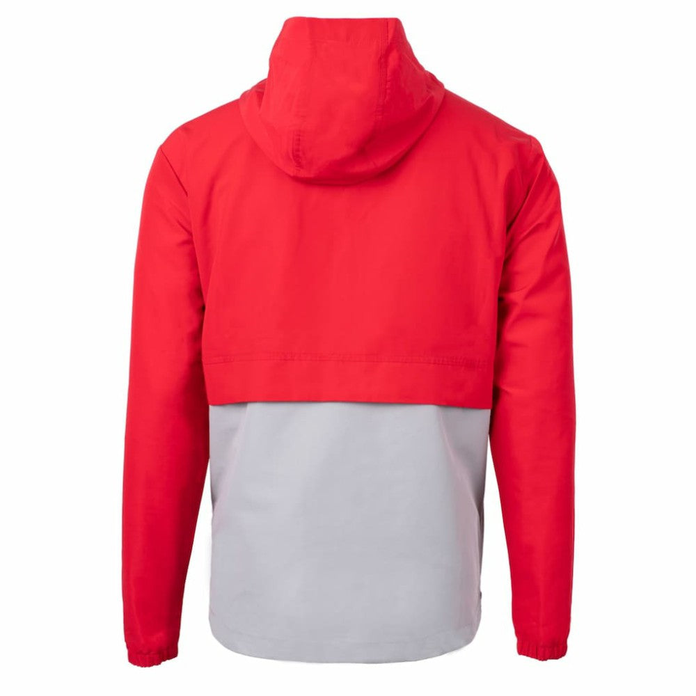 St. Louis Cardinals Cutter & Buck Charter Eco Recycled Half-Zip Anorak Jacket - Red/Gray Jackets