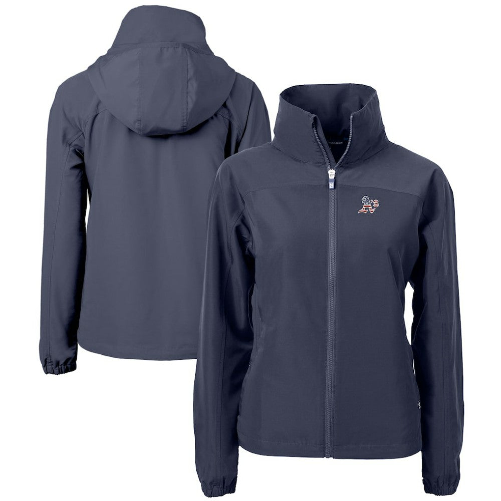 Athletics Cutter & Buck Women's Charter Eco Recycled Full-Zip Jacket - Navy Jackets