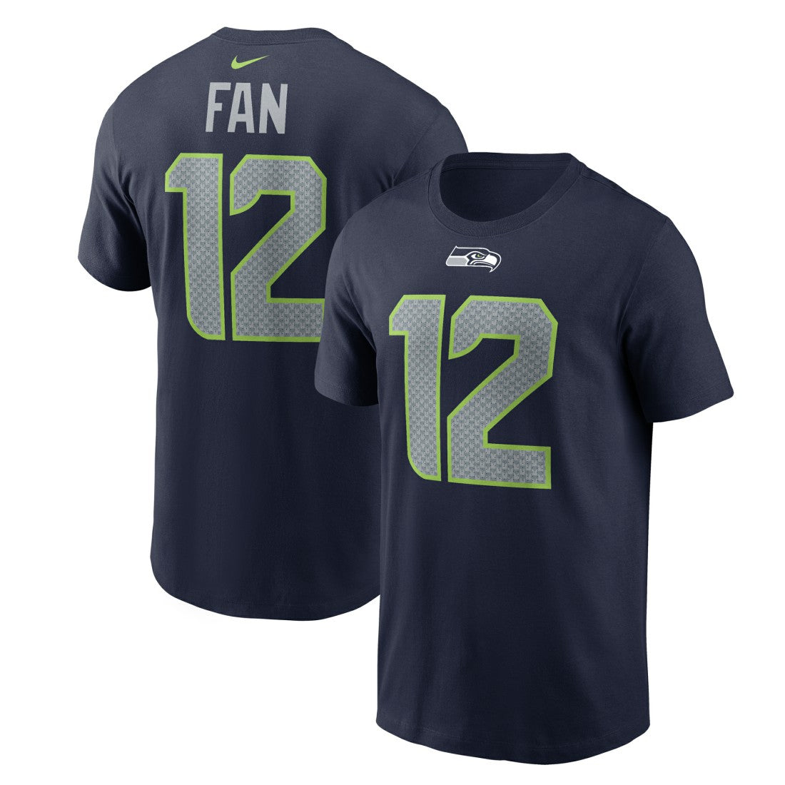 12s Seattle Seahawks Name & Number T-Shirt - College Navy T-shirts