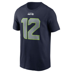 12s Seattle Seahawks Name & Number T-Shirt - College Navy T-shirts