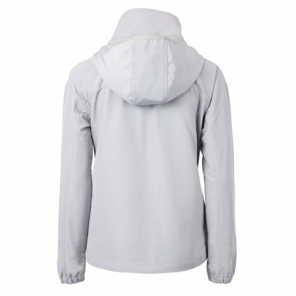 Los Angeles Dodgers Cutter & Buck Women's Charter Eco Recycled Full-Zip Jacket - Gray Jackets