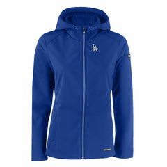 Los Angeles Dodgers Cutter & Buck Women's Evoke Eco Softshell Recycled Full-Zip Jacket - Royal Jackets