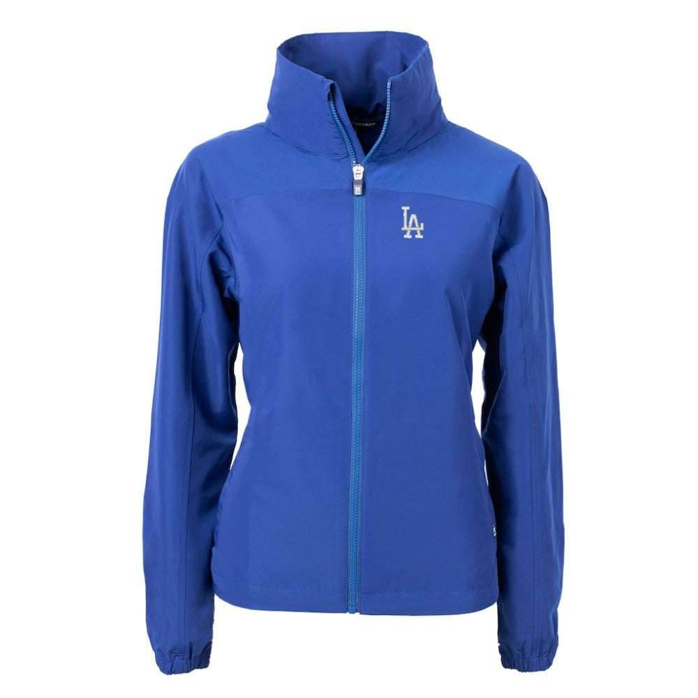 Los Angeles Dodgers Cutter & Buck Women's Charter Eco Recycled Full-Zip Jacket - Blue Jackets