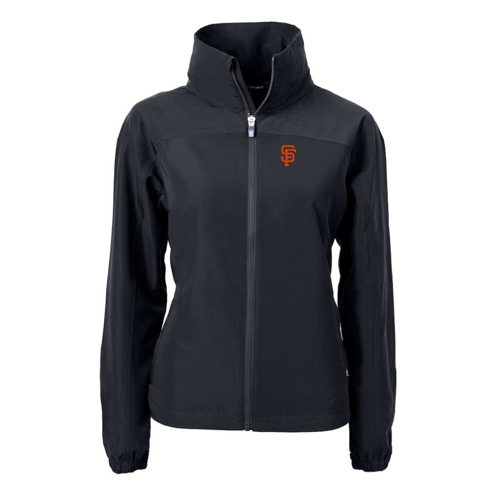 San Francisco Giants Cutter & Buck Women's Charter Eco Recycled Full-Zip Jacket - Black Jackets