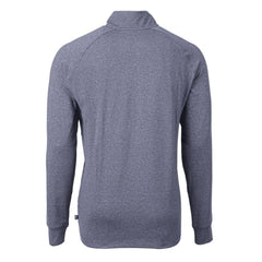 Boston Red Sox Cutter & Buck Big & Tall Adapt Eco Knit Stretch Recycled Quarter-Zip Pullover Top - Heather Navy Pullover