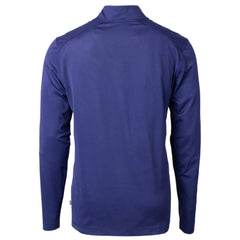 Los Angeles Dodgers Cutter & Buck Virtue Eco Pique Micro Stripe Big & Tall Recycled Quarter-Zip Pullover Top - Royal/Black Pullover