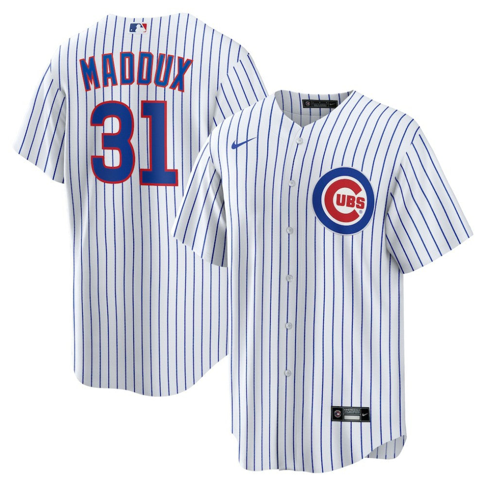 Greg Maddux Chicago Cubs Nike Home Retired Player Replica Jersey - White Jerseys