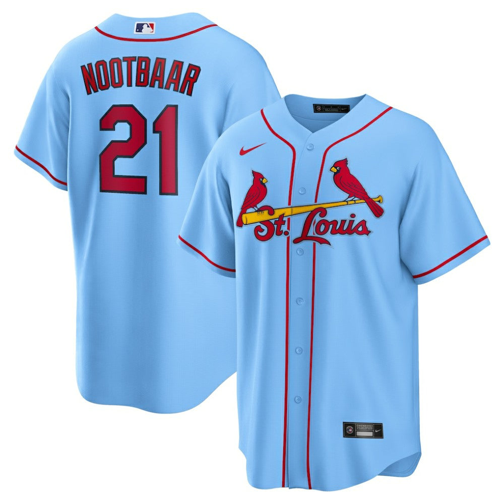 Lars Nootbaar St. Louis Cardinals Nike Alternate Replica Jersey - Light Blue Jerseys