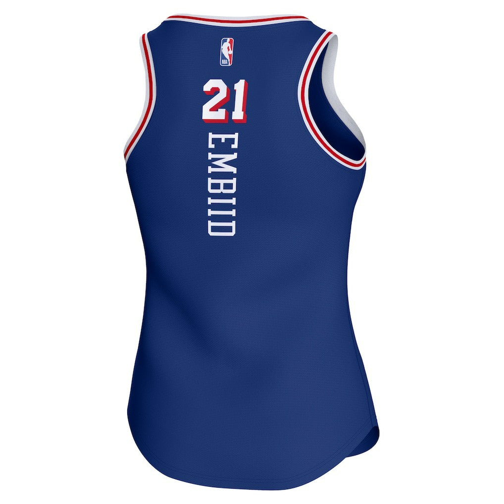 Joel Embiid Philadelphia 76ers Women's Fast Break Player Jersey Icon Edition Royal - Fanatics
